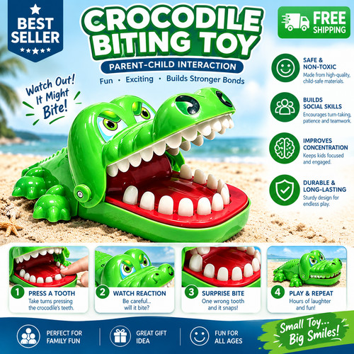 Crocodile dentist biting - crocodile,