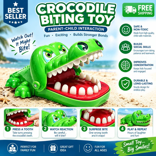 Crocodile dentist biting - dentist,