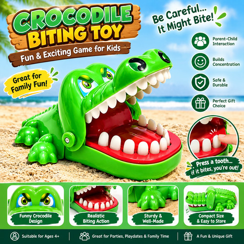 Crocodile dentist game - crocodile, biting